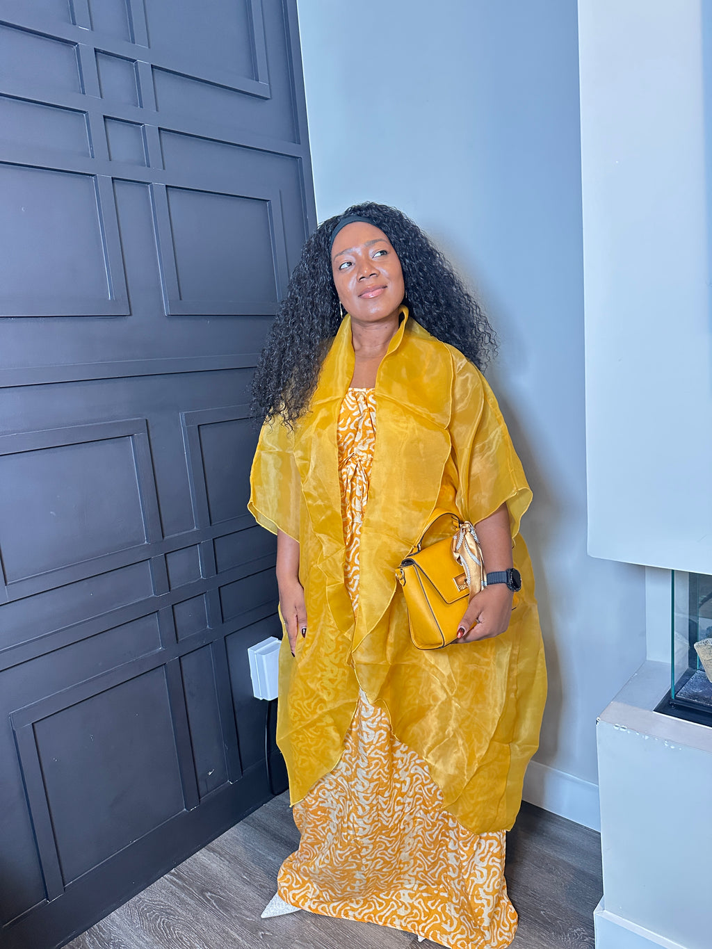 Golden Radiance Ankara Boubou Set